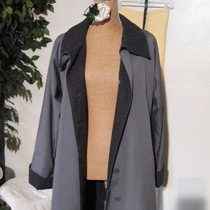 Gray Trench coat M  sz 7/8